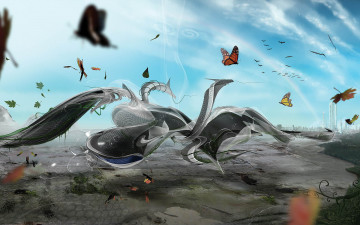 Картинка 3д графика abstract абстракции