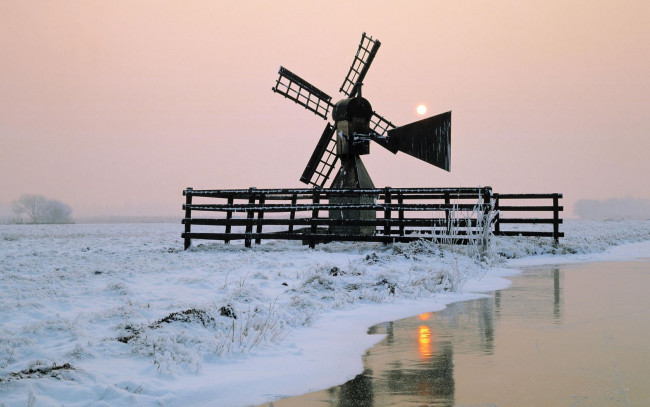 Обои картинки фото разное, мельницы