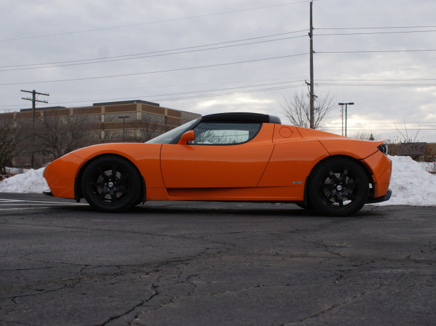 Обои картинки фото автомобили, tesla