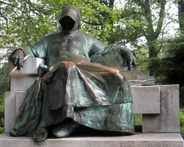 Обои картинки фото анонимус, будапешт, города, венгрия, бронза