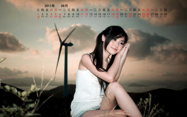 Обои картинки фото календари, девушки