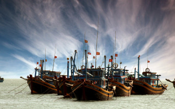 Картинка корабли лодки шлюпки море небо