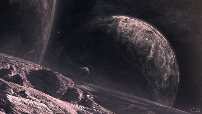 Обои картинки фото космос, арт, планеты