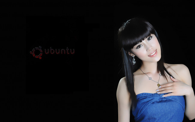 Обои картинки фото компьютеры, ubuntu, linux, девушка