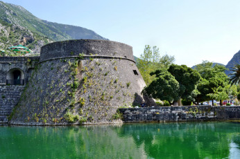 Картинка Черногория котор города дворцы замки крепости старый город башня крепостная стена