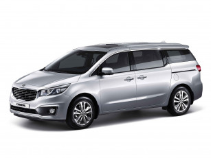 Картинка автомобили kia carnival светлый