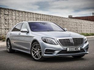Картинка автомобили mercedes-benz светлый w222 uk-spec hybrid bluetec s 300