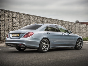 Картинка автомобили mercedes-benz светлый w222 uk-spec hybrid bluetec s 300