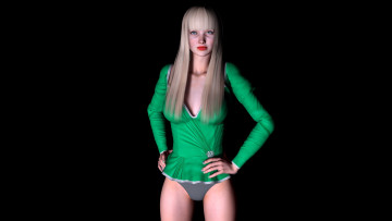 Картинка 3д+графика people+ люди блондинка фон взгляд девушка