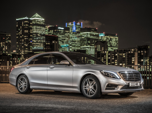 Обои картинки фото автомобили, mercedes-benz, bluetec, светлый, w222, uk-spec, hybrid, s, 300