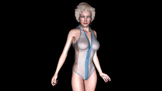 Обои картинки фото 3д графика, people , люди, фон, взгляд, девушка, блондинка