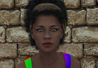 Картинка 3д+графика портрет+ portraits взгляд фон девушка