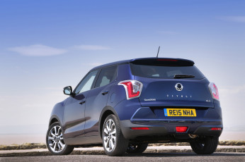 обоя автомобили, ssang yong, синий, 2015г, uk-spec, tivoli, ssangyong