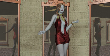 Картинка 3д+графика люди+ people девушка фон взгляд