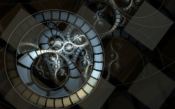 Картинка 3д+графика фракталы+ fractal узор фон цвета