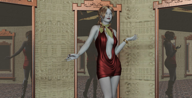 Обои картинки фото 3д графика, люди , people, девушка, фон, взгляд