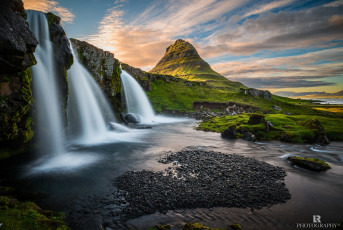 Картинка природа водопады водопад гора река