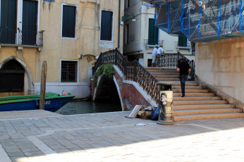 Картинка города венеция+ италия канал мостик