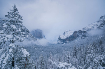 Картинка природа зима горы снег