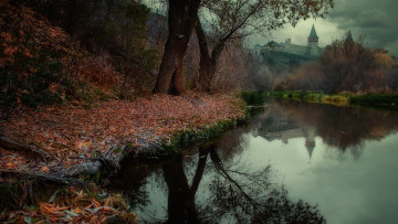 Картинка природа реки озера река осень