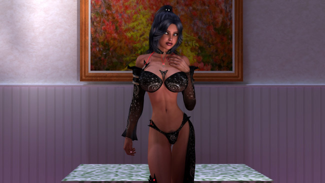 Обои картинки фото 3д графика, люди , people, девушка, взгляд, фон