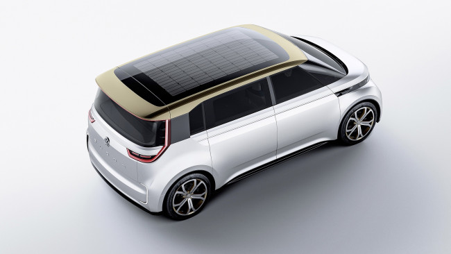 Обои картинки фото volkswagen budd-e concept 2016, автомобили, 3д, concept, budd-e, графика, белый, 2016, volkswagen