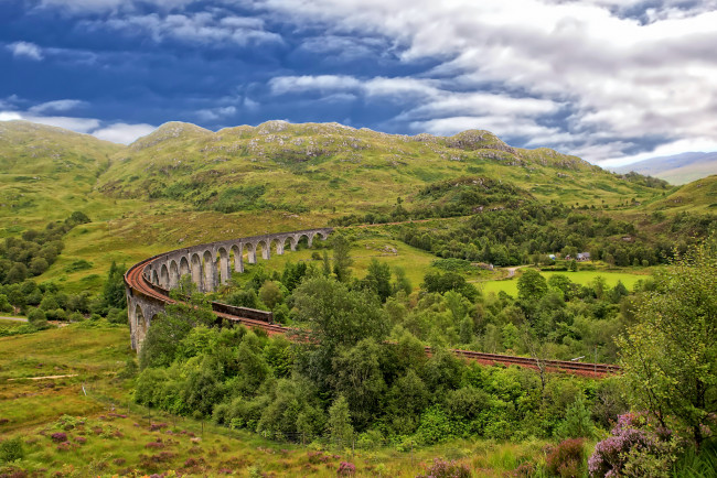 Обои картинки фото glenfinnan viaduct, города, - мосты, виадук