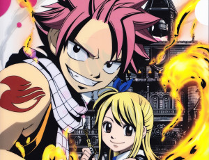 Картинка аниме fairy+tail нацу люси