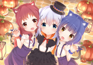 Картинка аниме gochuumon+wa+usagi+desu+ka фон взгляд девушки