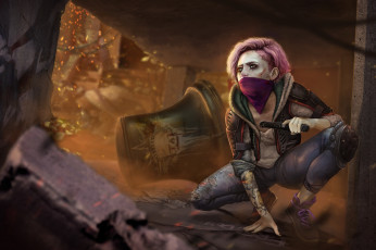 Картинка фэнтези девушки взгляд фон девушка колокол платок пистолет