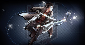 Картинка аниме shingeki+no+kyojin леви