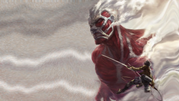 Картинка аниме shingeki+no+kyojin титан