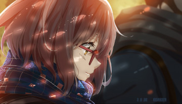 Картинка аниме kyoukai+no+kanata мирай