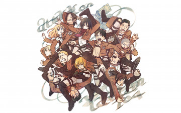 Картинка аниме shingeki+no+kyojin атака титанов