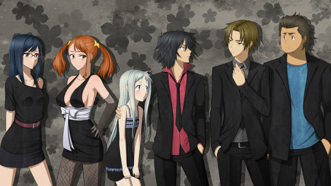 Обои картинки фото аниме, aokana, персонажи