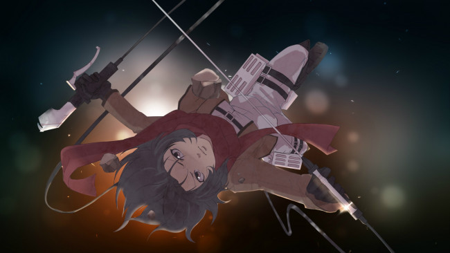 Обои картинки фото аниме, shingeki no kyojin, атака, титанов