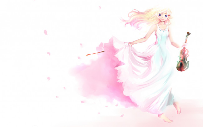 Обои картинки фото аниме, shigatsu wa kimi no uso, твоя, апрельская, ложь