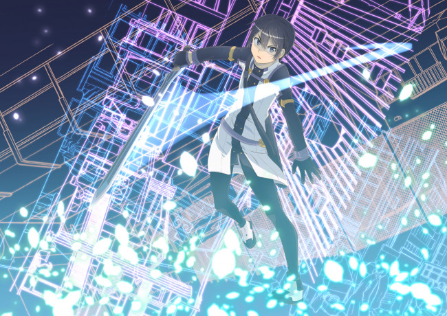Обои картинки фото аниме, sword art online, мастера, меча, онлайн