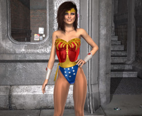 Картинка 3д+графика люди+ people фон взгляд девушка