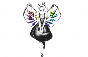 Картинка аниме touhou девушка