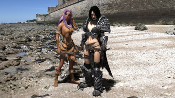 Картинка 3д+графика эльфы+ elves фон взгляд девушки