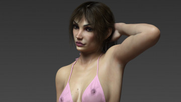 Картинка 3д+графика люди+ people фон взгляд девушка