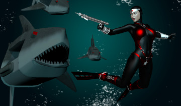 обоя 3д графика, фантазия , fantasy, девушка, взгляд, фон