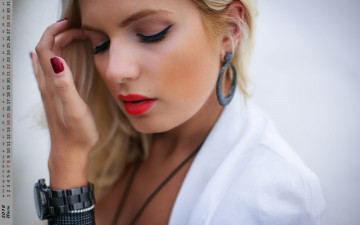 Картинка календари девушки лицо макияж