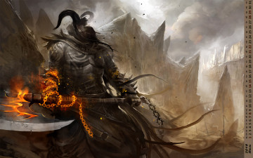 Картинка календари фэнтези оружие существо