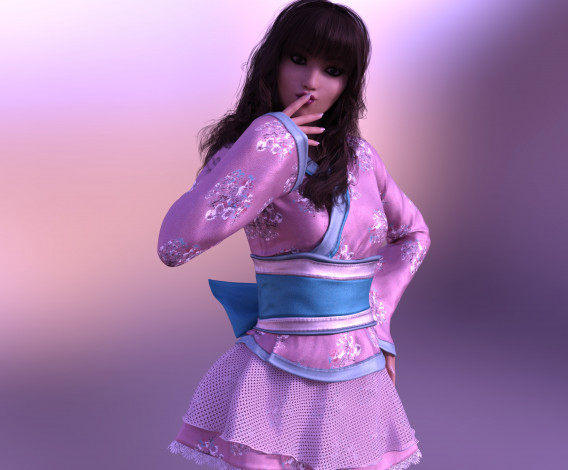 Обои картинки фото 3д графика, люди , people, фон, взгляд, девушка