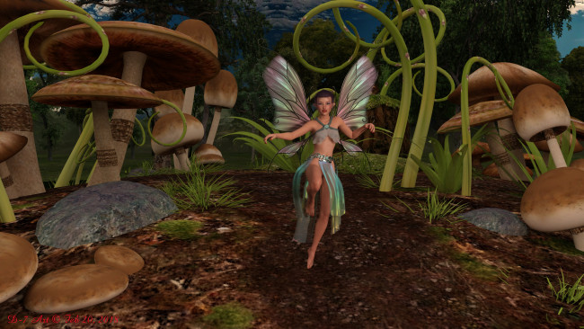 Обои картинки фото 3д графика, эльфы , elves, грудь, фон, взгляд, эльфийка