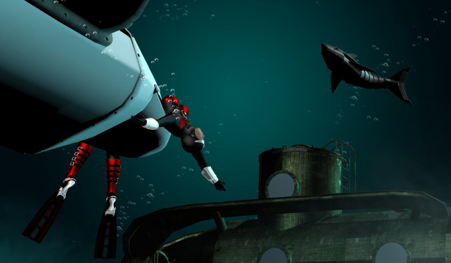 Обои картинки фото 3д графика, фантазия , fantasy, фон, девушка, взгляд