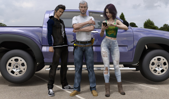 Обои картинки фото 3д графика, люди-авто, мото , people- car ,  moto, взгляд, девушка, фон