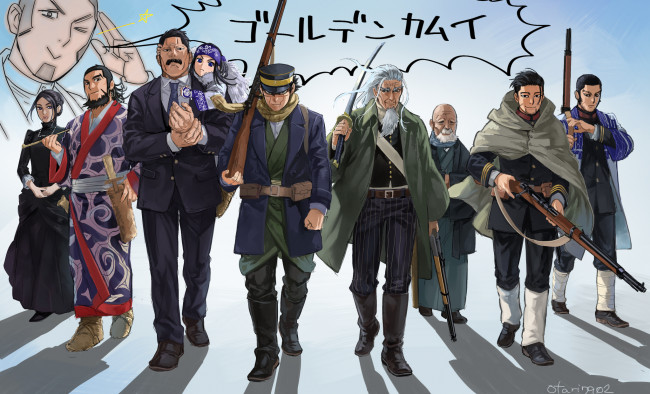 Обои картинки фото аниме, golden kamuy, персонажи